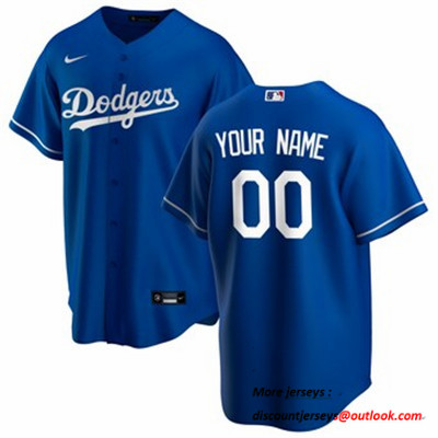 Personalized Men’s Los Angeles Dodgers Royal Alternate 2020 Jersey