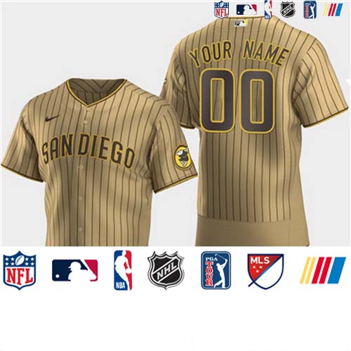 Personalized Men’s San Diego Padres Alternate Flexbase Jersey