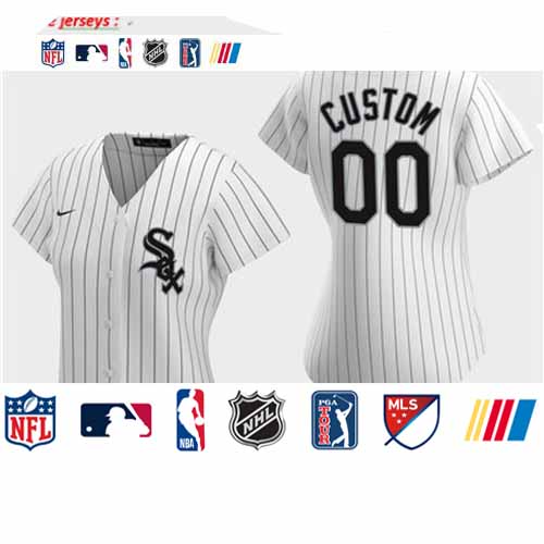 Personalized Women’s Chicago White Sox 2020 White Home Jersey