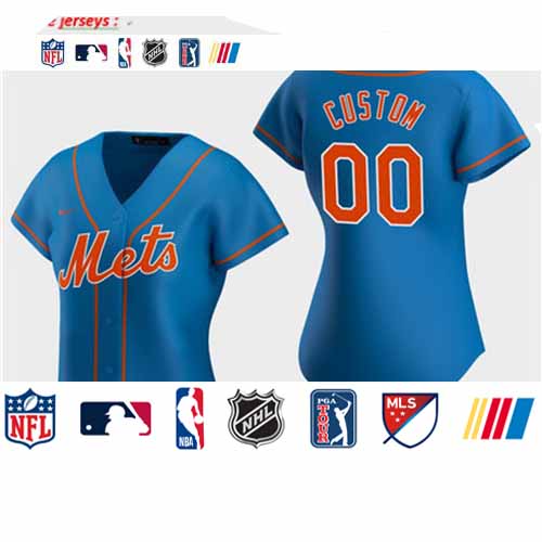 Personalized Women’s New York Mets 2020 Royal Alternate Jersey