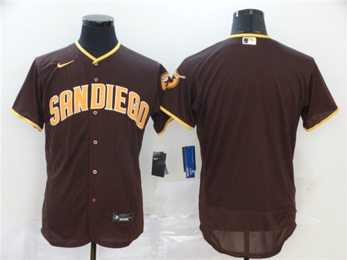 Personalized Padres Blank Brown 2020 Flexbase Jersey