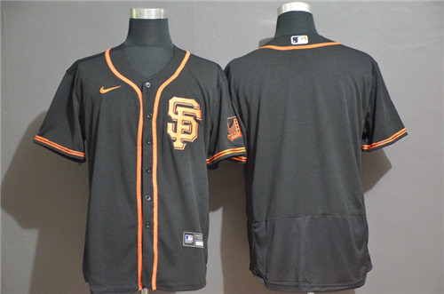 Personalized Giants Blank Black 2020 Flexbase Jersey