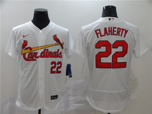 Personalized Cardinals 22 Jack Flaherty White 2020 Flexbase Jersey