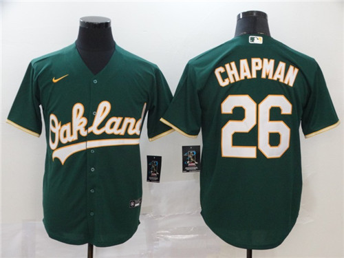 Personalized Athletics 26 Matt Chapman Green 2020 Cool Base Jersey