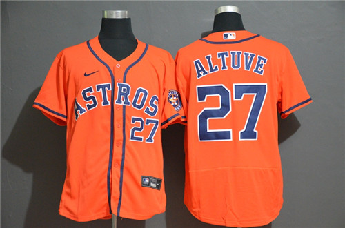 Personalized Astros 27 Jose Altuve Orange 2020 Flexbase Jersey