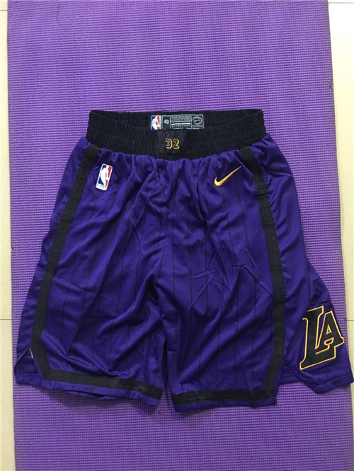 Personalized Lakers Purple City Edition Swingman Shorts