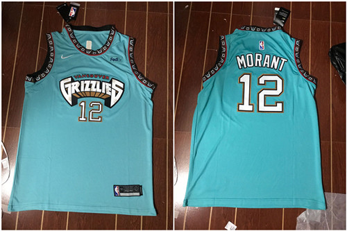 Personalized Grizzlies 12 Ja Morant Green Swingman Jersey