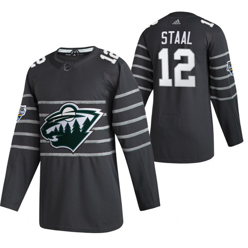 Personalized Wild 12 Eric Staal Gray 2020 NHL All-Star Game Jersey