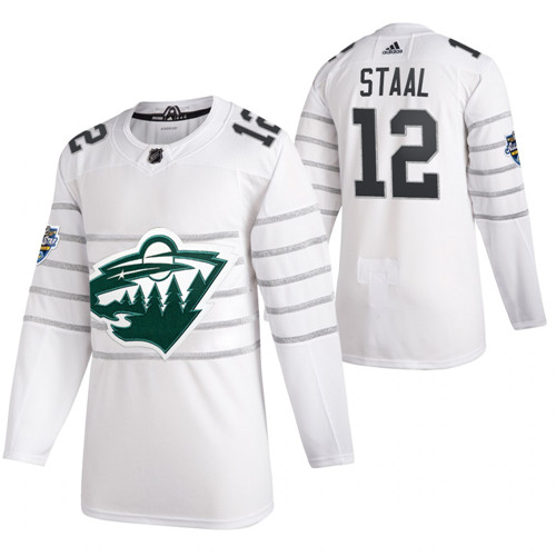 Personalized Wild 12 Eric Staal White 2020 NHL All-Star Game Jersey