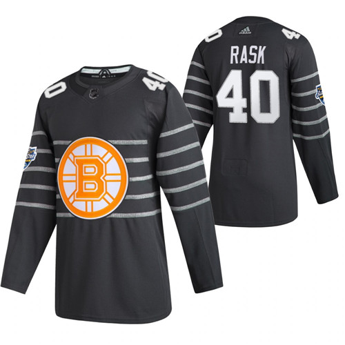 Personalized Bruins 40 Tuukka Rask Gray 2020 NHL All-Star Game Jersey