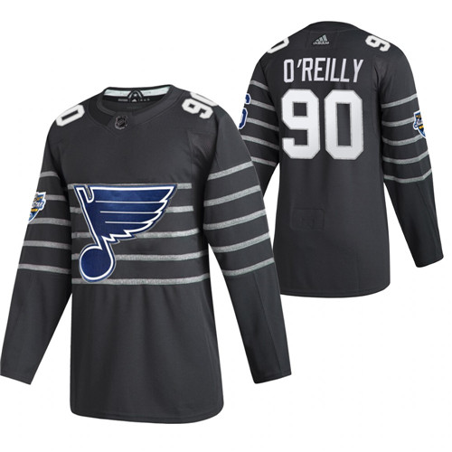 Personalized Blues 90 Ryan O’Reilly Gray 2020 NHL All-Star Game Jersey