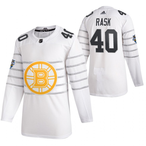 Personalized Bruins 40 Tuukka Rask White 2020 NHL All-Star Game Jersey