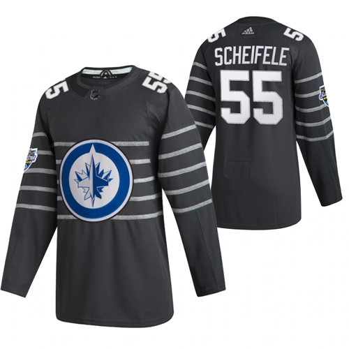 Personalized Jets 55 Mark Scheifele Gray 2020 NHL All-Star Game Jersey