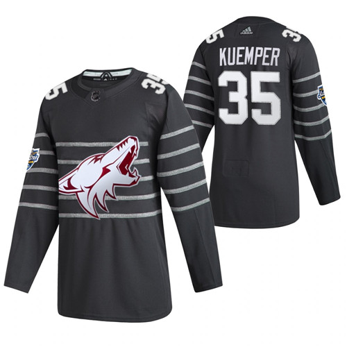 Personalized Coyotes 35 Darcy Kuemper Gray 2020 NHL All-Star Game Jersey