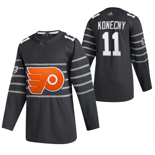 Personalized Flyers 11 Travis Konecny Gray 2020 NHL All-Star Game Jersey