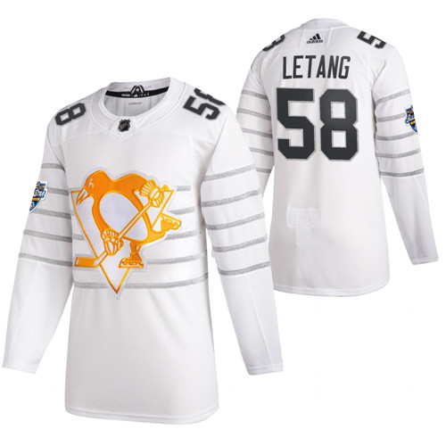 Personalized Penguins 58 Kris Letang White 2020 NHL All-Star Game Jersey