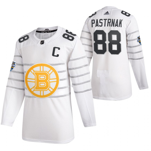 Personalized Bruins 88 David Pastrnak White 2020 NHL All-Star Game Jersey