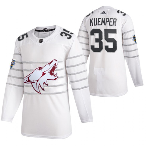 Personalized Coyotes 35 Darcy Kuemper White 2020 NHL All-Star Game Jersey