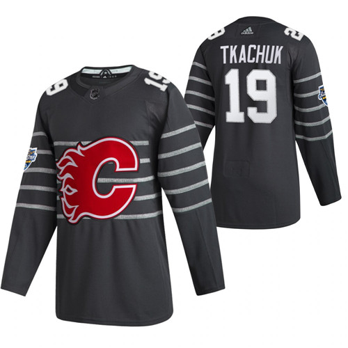 Personalized Flames 19 Matthew Tkachuk Gray 2020 NHL All-Star Game Jersey