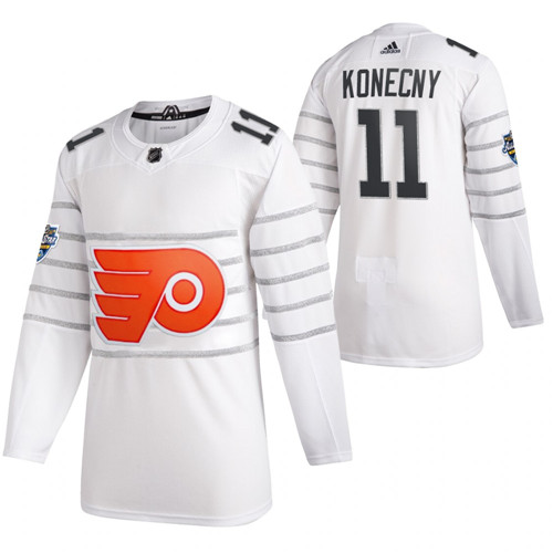 Personalized Flyers 11 Travis Konecny White 2020 NHL All-Star Game Jersey