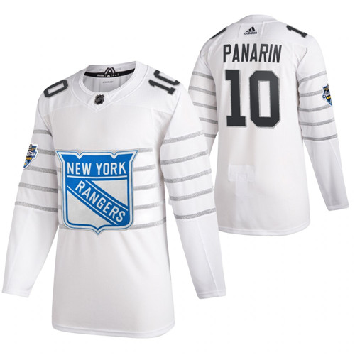 Personalized Rangers 10 Artemi Panarin White 2020 NHL All-Star Game Jersey