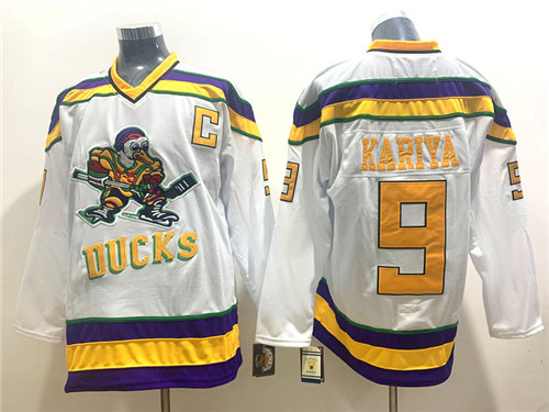 Personalized Ducks 9 Paul Kariya White CCM Jersey