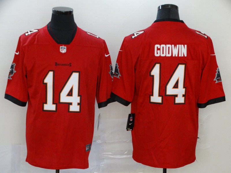 Personalized Buccaneers 14 Chris Godwin Red New 2020 Untouchable Limited Jersey
