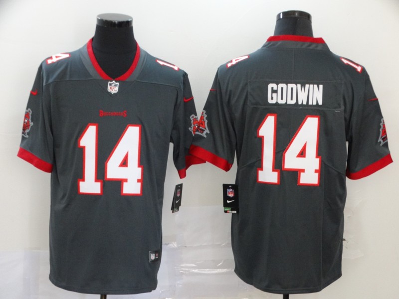 Personalized Buccaneers 14 Chris Godwin Gray New 2020 Untouchable Limited Jersey