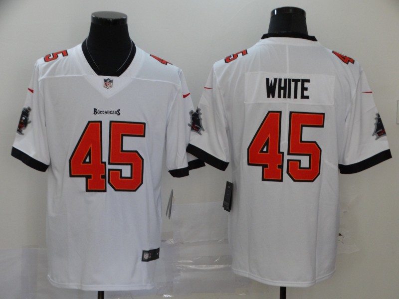 Personalized Buccaneers 45 Devin White White New 2020 Untouchable Limited Jersey
