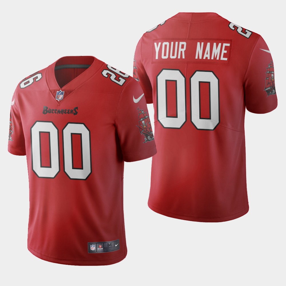 Personalized Custom Men’s Tampa Bay Buccaneers 2020 Limited Red Jersey