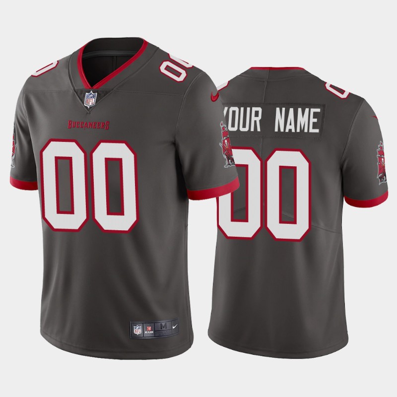 Personalized Custom Men’s Tampa Bay Buccaneers 2020 Limited Gray Jersey (2)