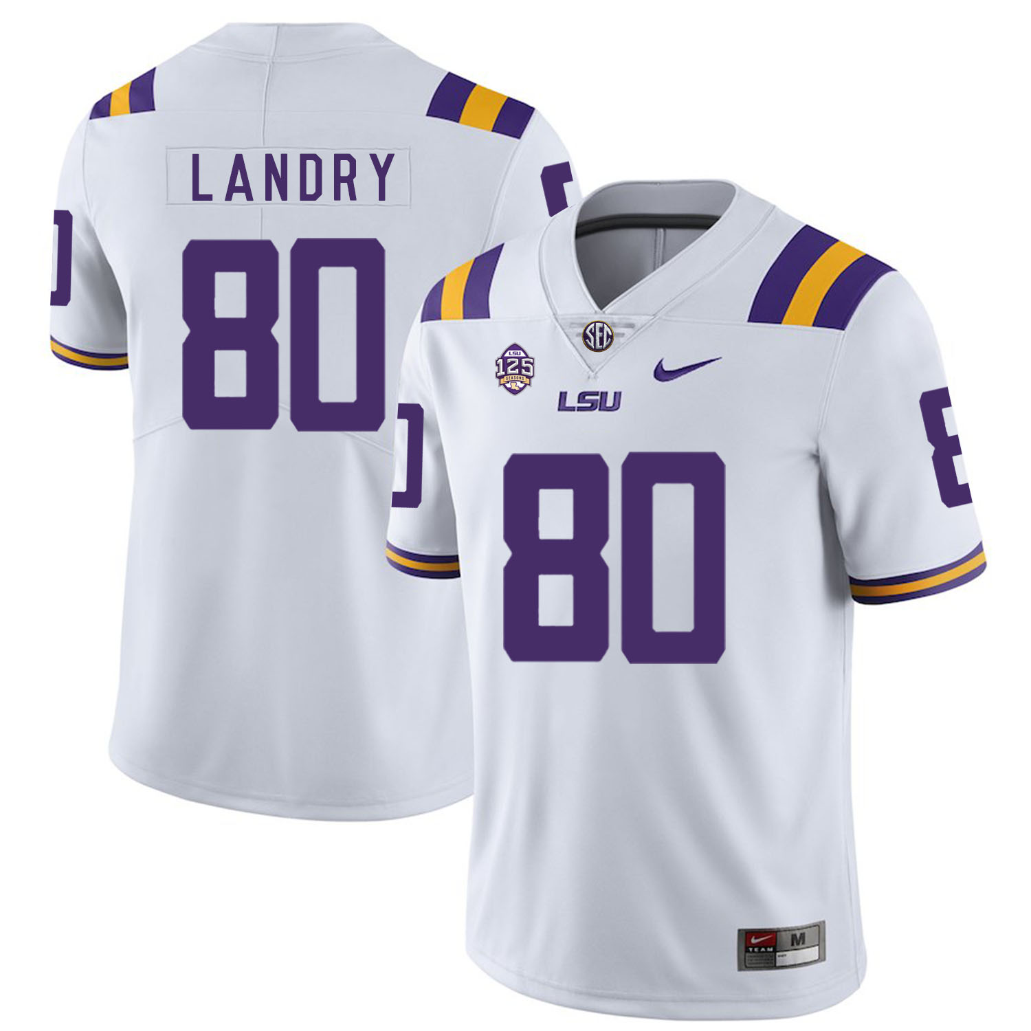 Personalized LSU Tigers 80 Jarvis Landry White College Football Jersey