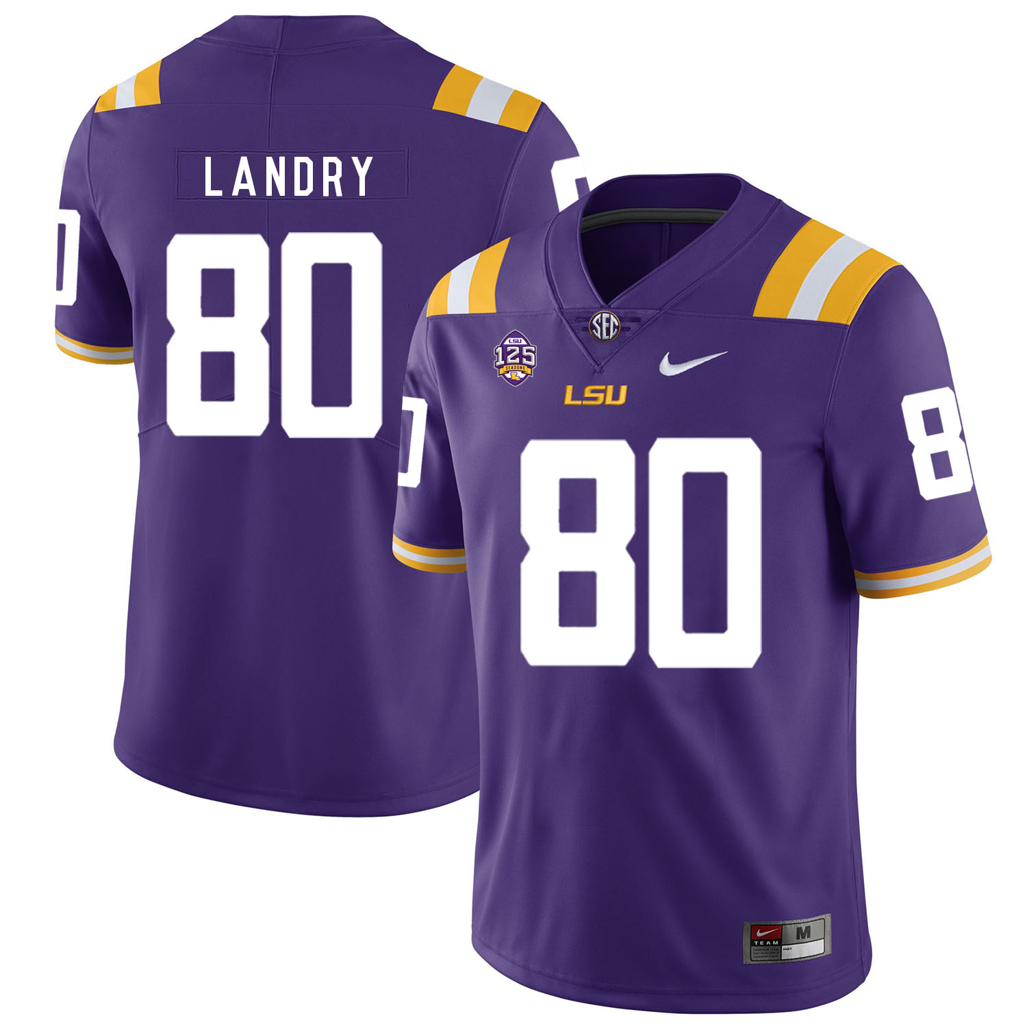 Personalized LSU Tigers 80 Jarvis Landry Purple College Football Jersey