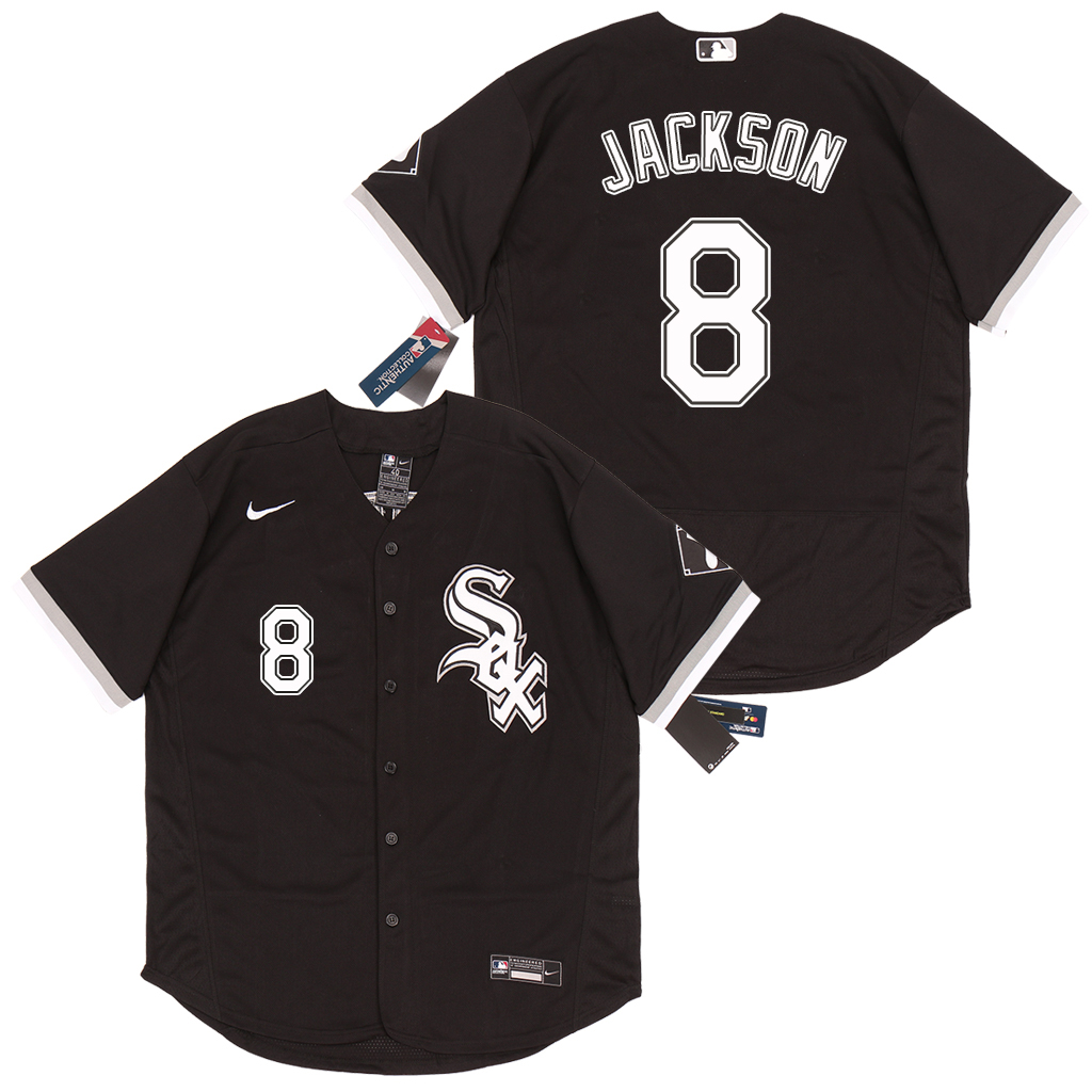 Personalized White Sox 8 Bo Jackson Black 2020 Flexbase Jersey
