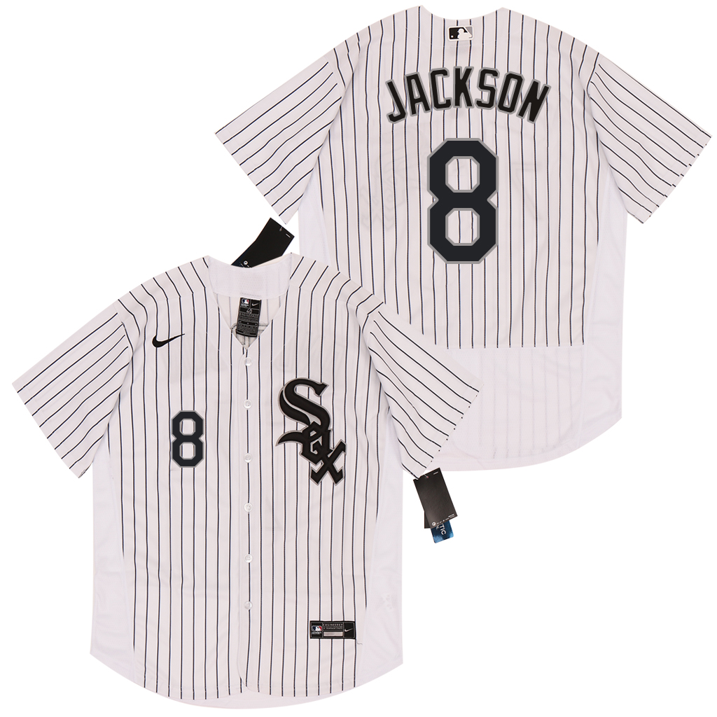 Personalized White Sox 8 Bo Jackson White 2020 Flexbase Jersey