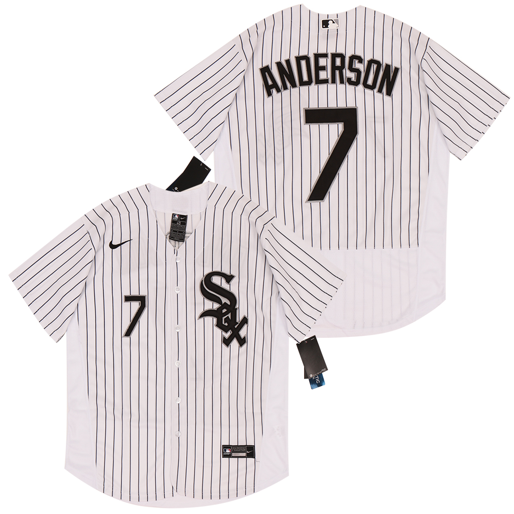 Personalized White Sox 7 Tim Anderson White 2020 Flexbase Jersey