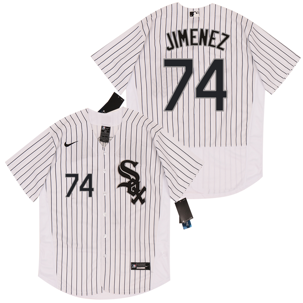 Personalized White Sox 74 Eloy Jimenez White 2020 Flexbase Jersey