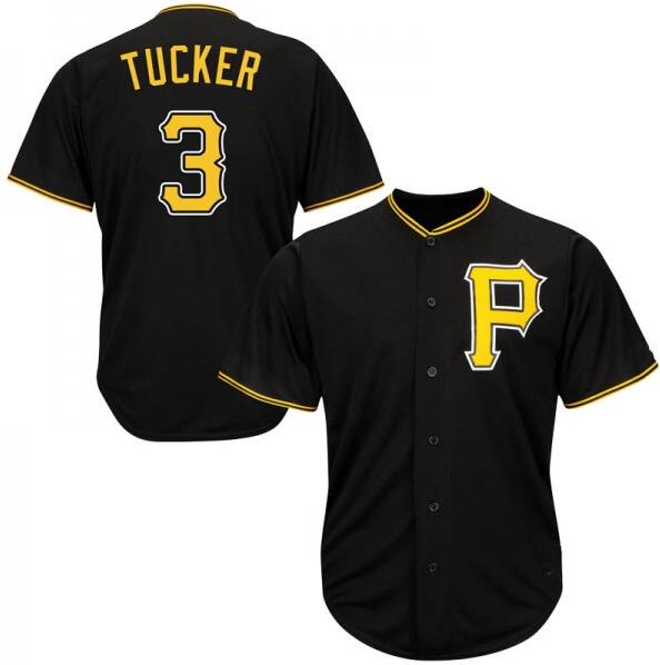 Personalized Pirates 3 Cole Tucker Black Cool Base Jersey