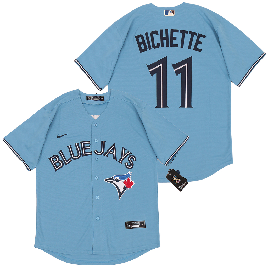 Personalized Blue Jays 11 Bo Bichette Light Blue 2020 Cool Base Jersey