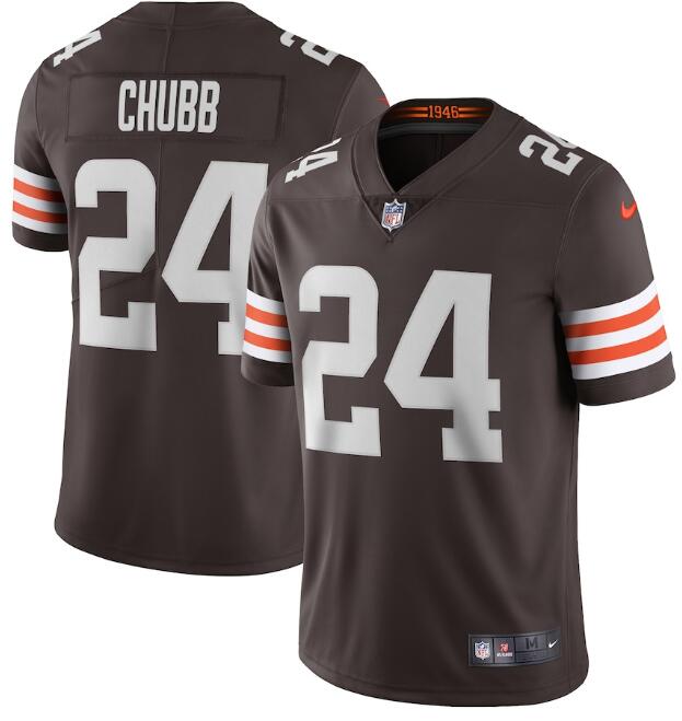 Personalized Browns 24 Nick Chubb Brown 2020 New Untouchable Limited Jersey