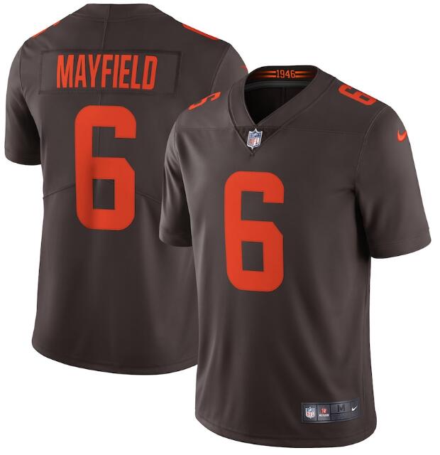 Personalized Browns 6 Baker Mayfield Brown Alternate 2020 New Untouchable Limited Jersey