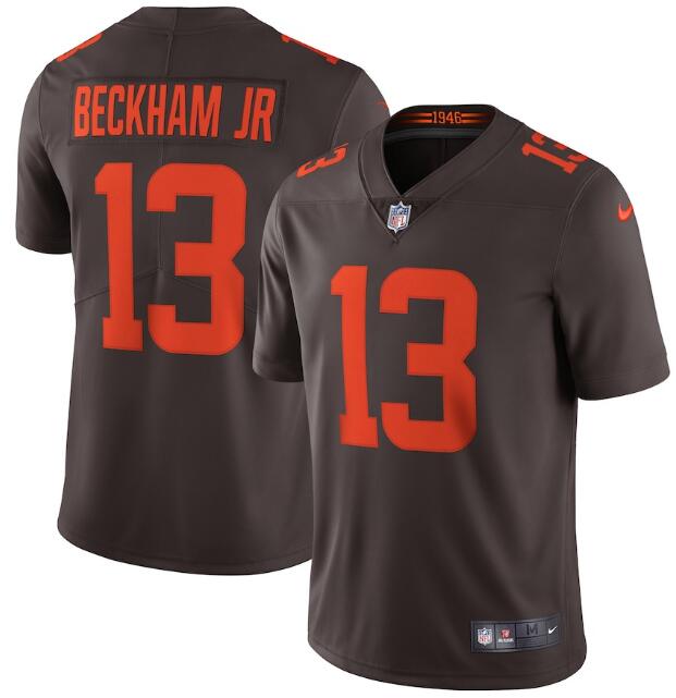 Personalized Browns 13 Odell Beckham Jr. Brown Alternate 2020 New Untouchable Limited Jersey