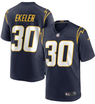 Personalized Men’s Los Angeles Chargers #30 Austin Ekeler Navy Limited Jersey