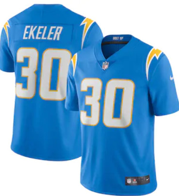 Personalized Men’s Los Angeles Chargers #30 Austin Ekeler Powder Blue Limited Jersey