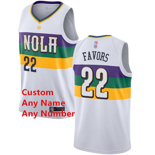 Personalized Custom Pelicans White Basketball Swingman City Edition 2018 19 Jersey