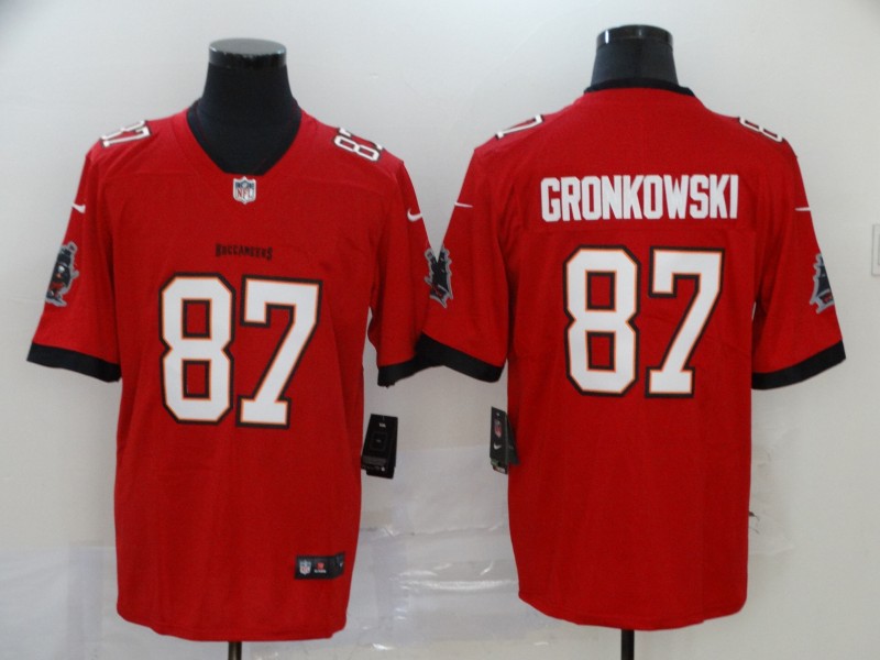 Personalized Buccaneers 87 Rob Gronkowski Red 2020 New Untouchable Limited Jersey