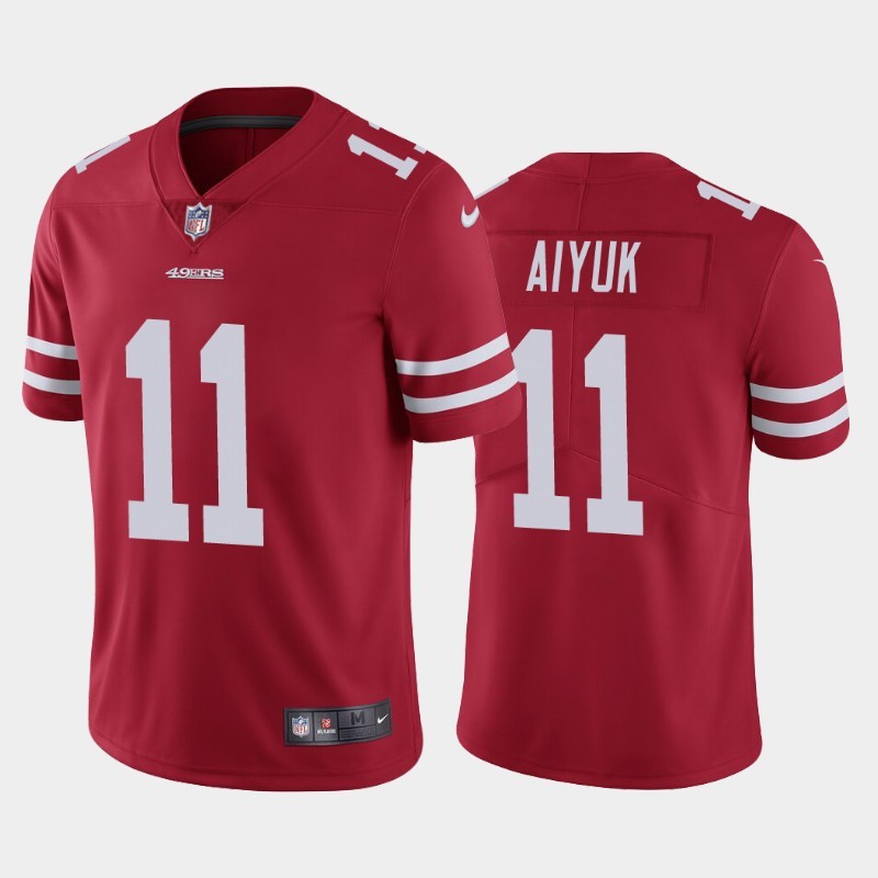 Personalized Youth 49ers 11 Brandon Aiyuk Red Youth 2020 NFL Draft First Round Pick Untouchable Limited Jersey