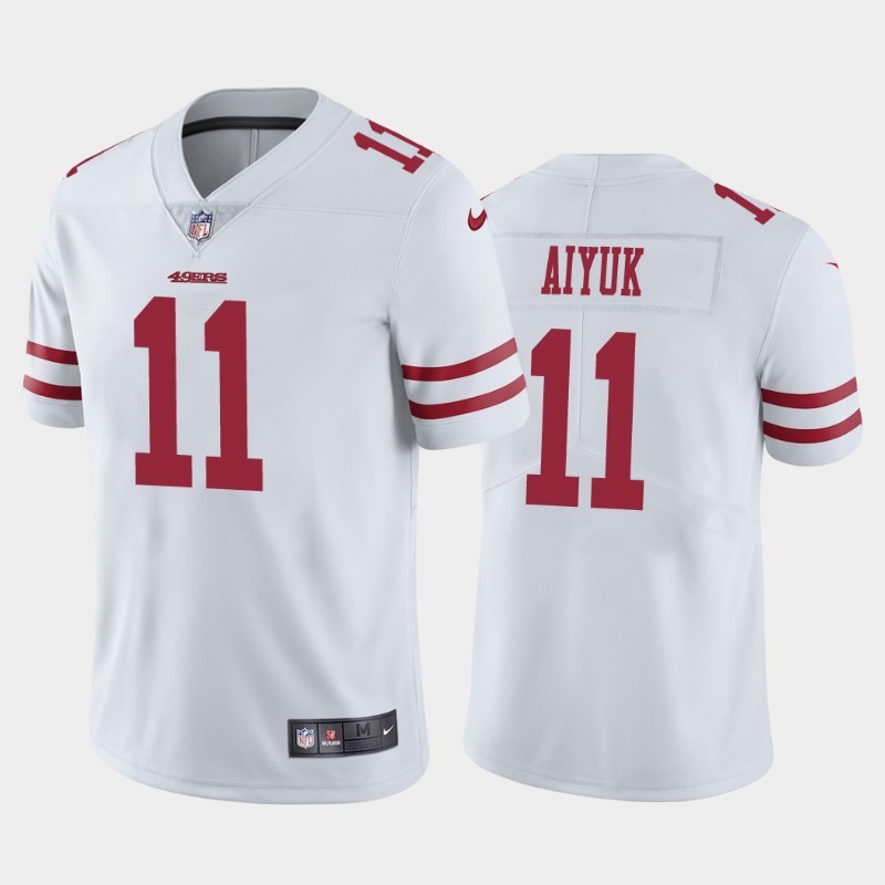 Personalized 49ers 11 Brandon Aiyuk White 2020 NFL Draft First Round Pick Untouchable Limited Jersey