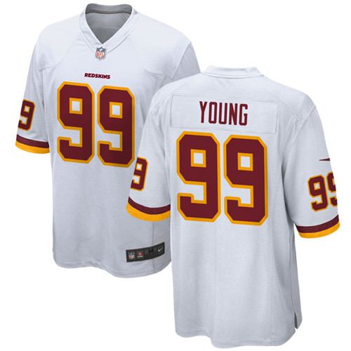 Personalized Men’s Washington Redskins #99 Chase Young White 2020 NFL Draft First Round Pick Limited Jersey