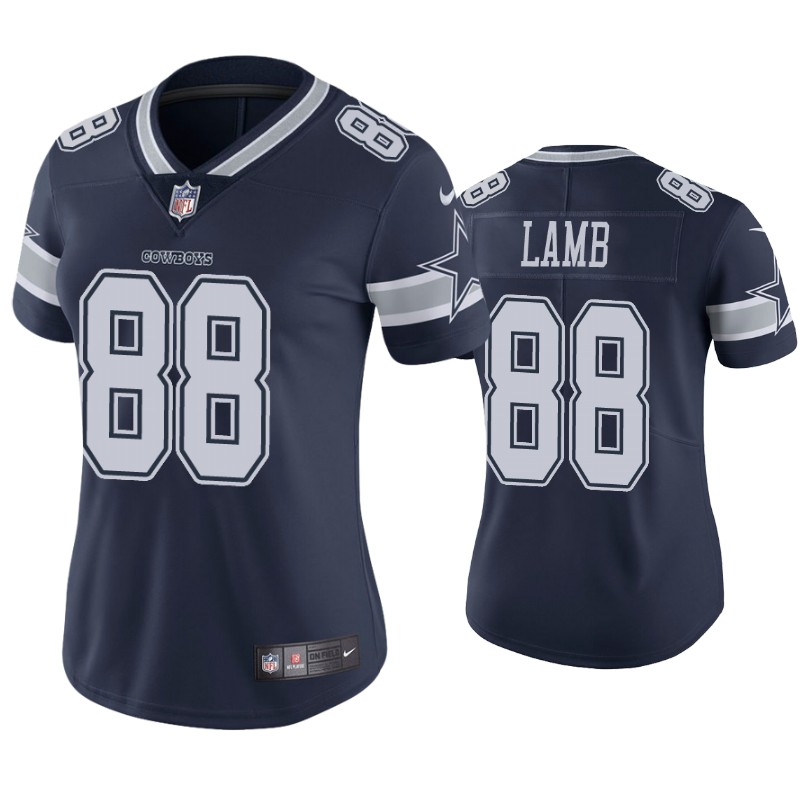 Personalized Women Cowboys #88 CeeDee Lamb Navy Blue Team Color Men’s Stitched NFL Untouchable Limited Jersey